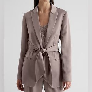 NWT Express Satin Tie Waist Blazer